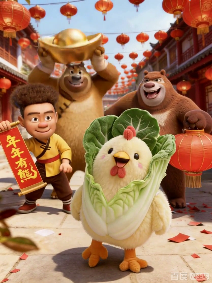 熊出没萌鸡闹新春
