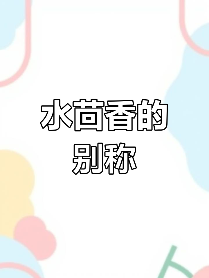 水茴香别名繁多,各地方言称谓各异