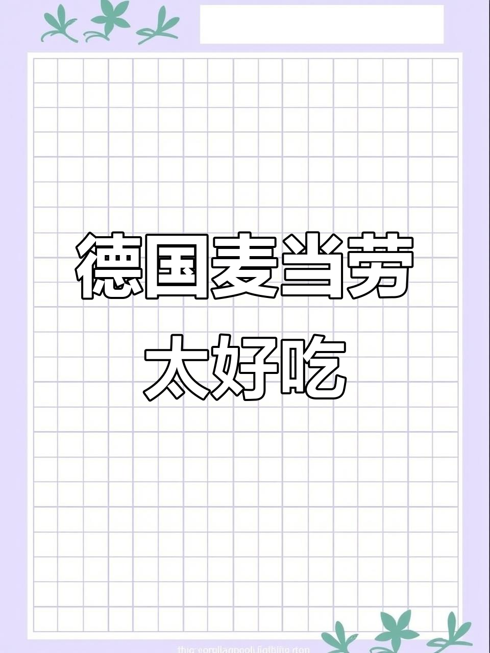 德国麦当劳真的太好吃了,薯条和汉堡都超赞!