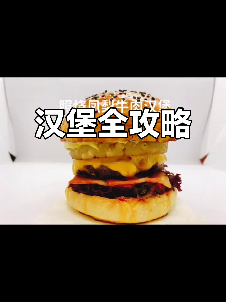 汉堡大集合,抖音美食创作人带你吃遍全球美味