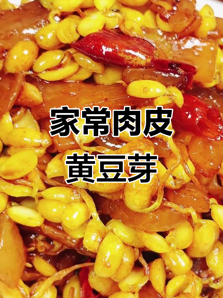 肉皮黄豆芽,家常做法也能如此美味
