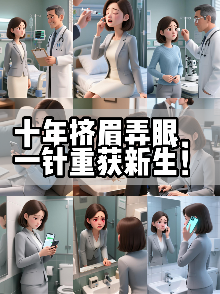 十年面肌痉挛困住她,一针肉毒素重拾自信!