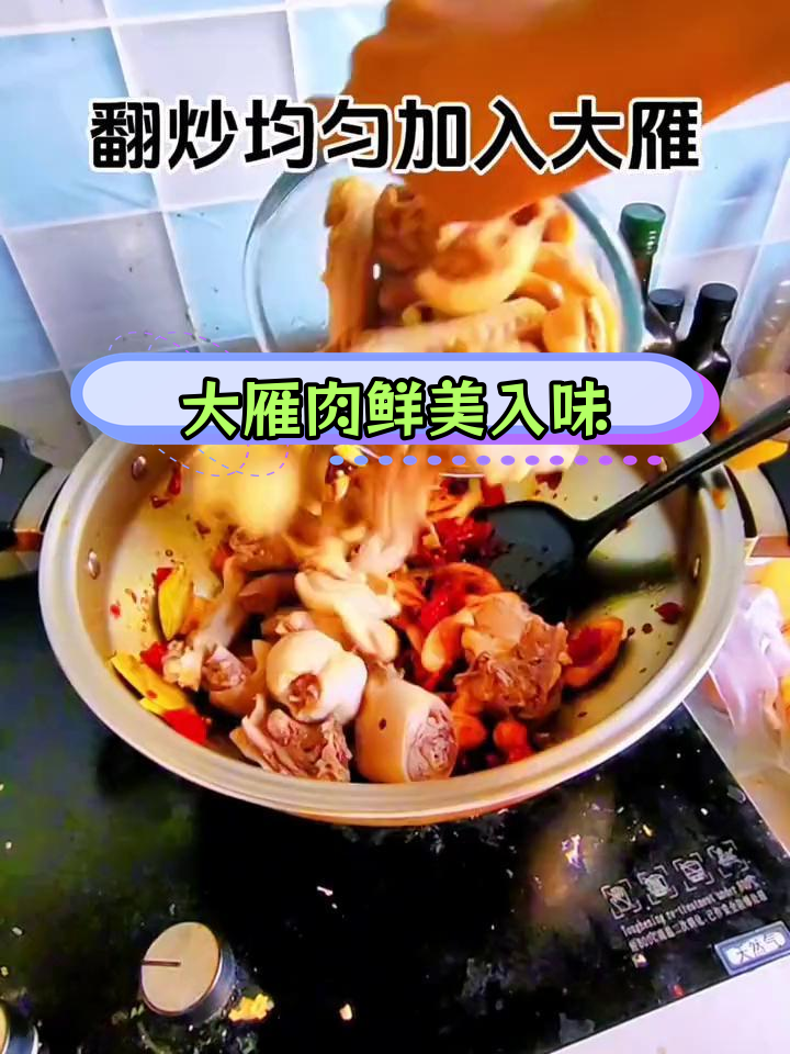 皇后锅做的大雁肉,鲜嫩香辣一次吃个够