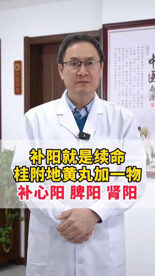 补阳就是续命，桂附地黄丸加一物，补心阳、脾阳、肾阳