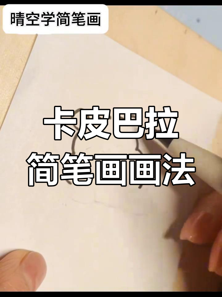轻松学画卡皮巴拉,可爱简笔画教程