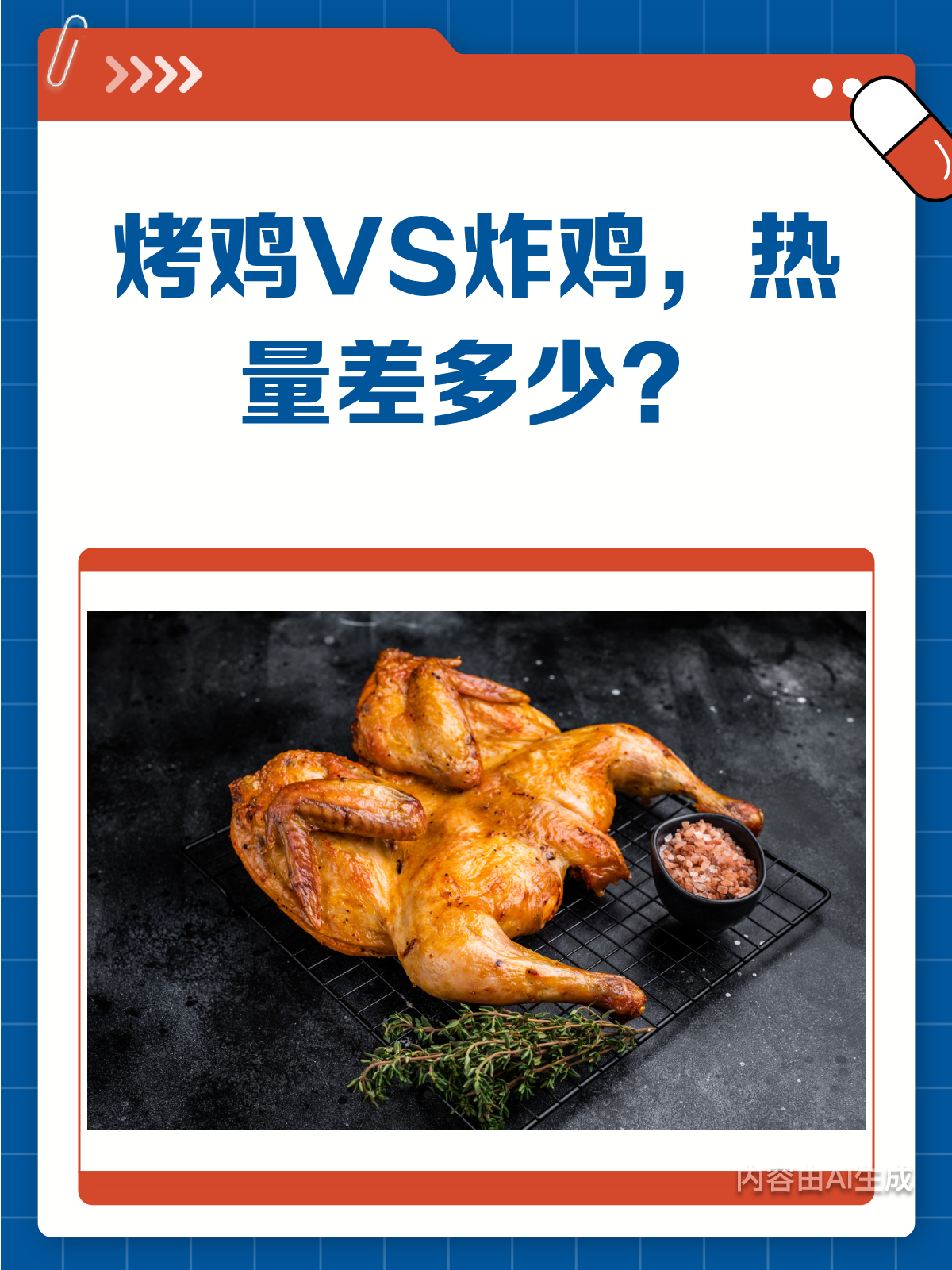 烤鸡VS炸鸡,哪个才是热量炸弹?