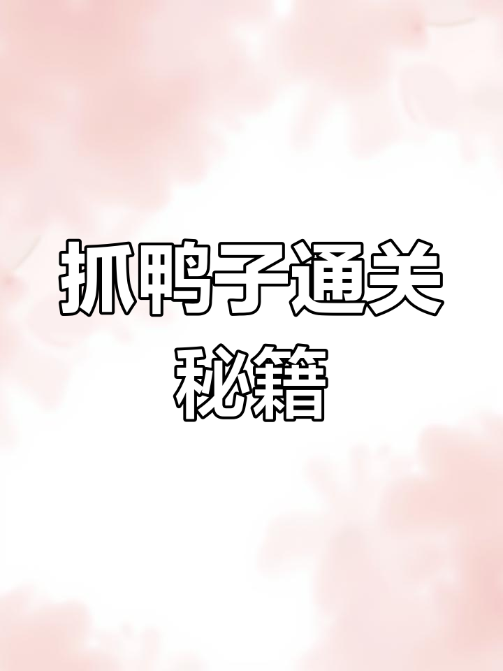 抓鸭子游戏全攻略,轻松通关技巧大公开