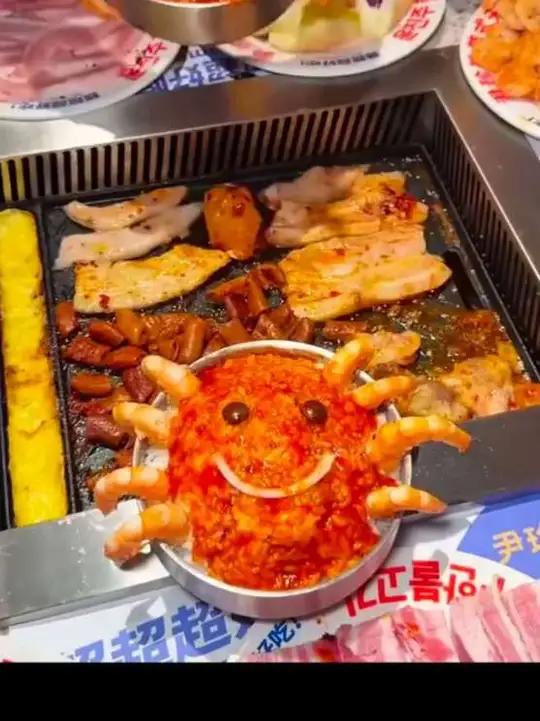 尹珍珠韩式无限烤肉美食教程上热门烤肉@@
