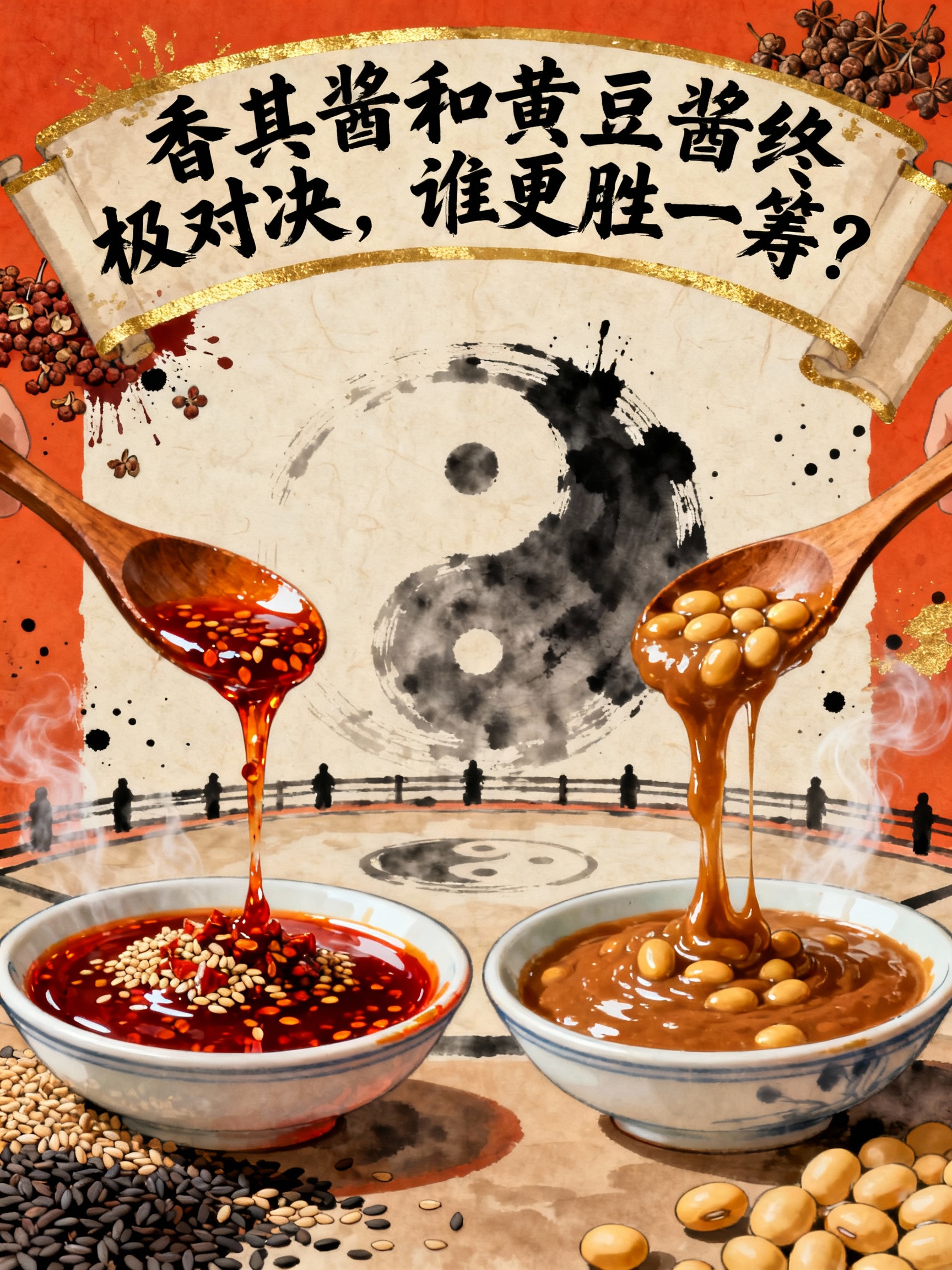 香其酱和黄豆酱终极对决,谁更胜一筹?