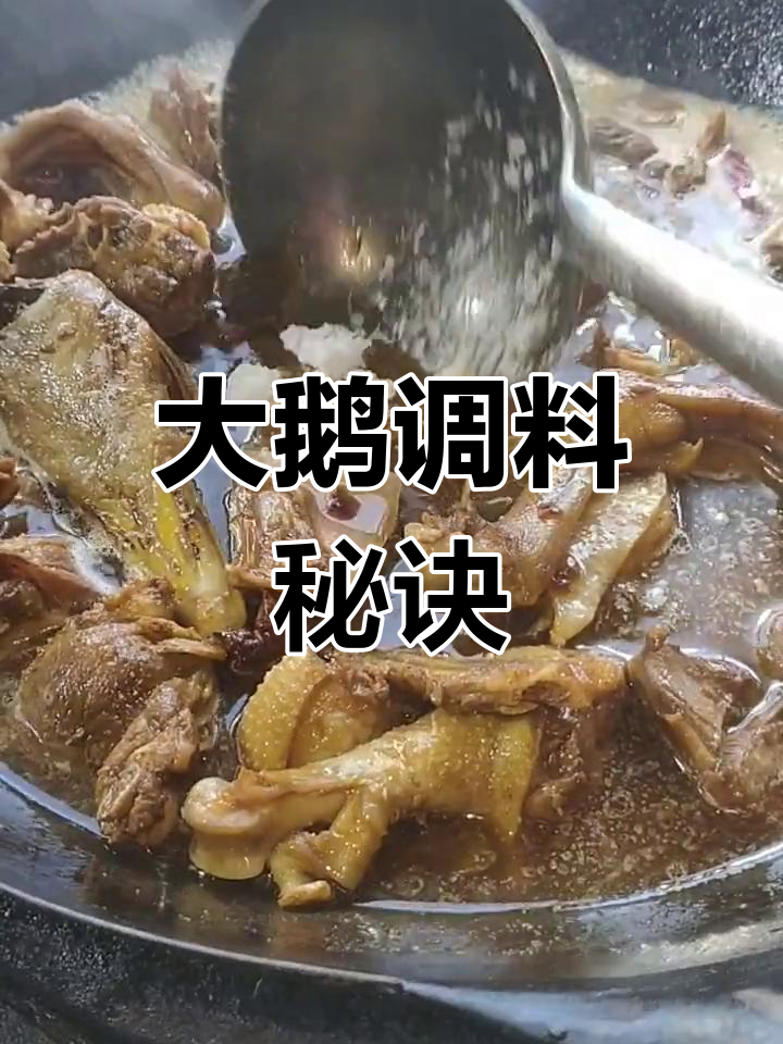 大鹅调料秘方,葱姜辣椒一网打尽,做法超简单!