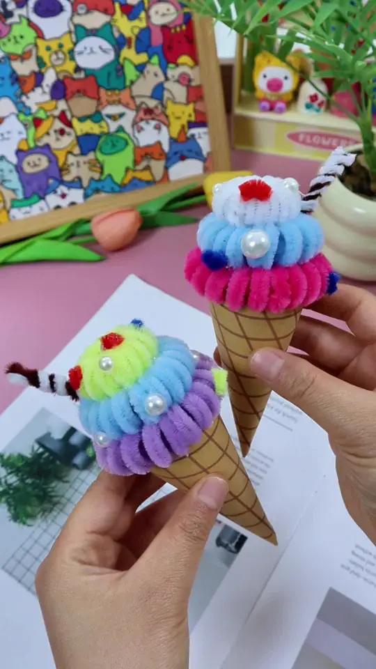扭扭棒制作美味冰激凌