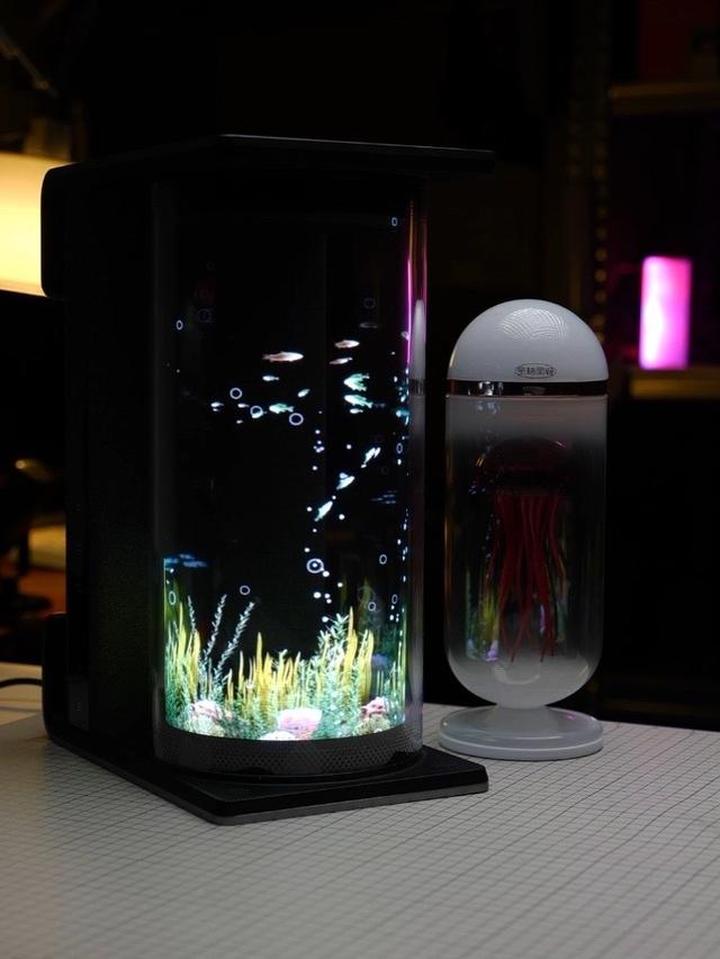 可放大海暴雨3D形象，鱼缸也能用的桌搭黑科技
