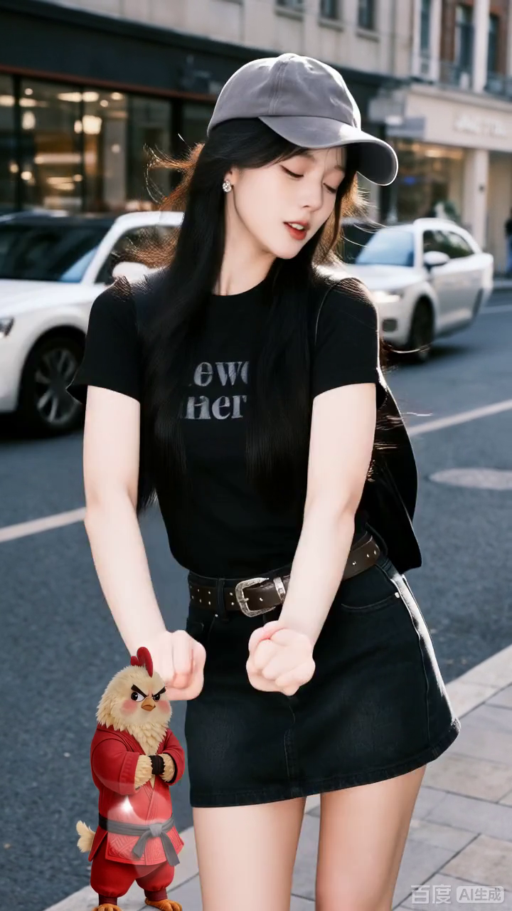 功夫鸡陪我摆pose