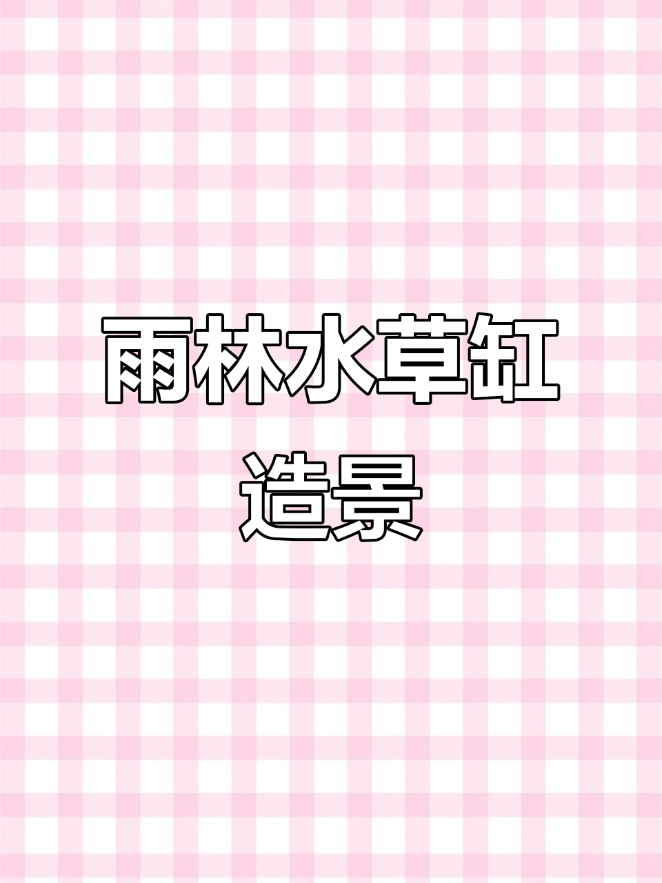 水草缸造景技巧大揭秘,打造雨林微景观