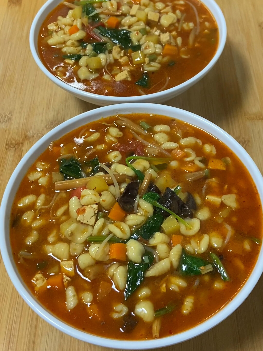 下雨天不知道吃啥 那就做一锅热乎的烩麻食 全家人都爱吃