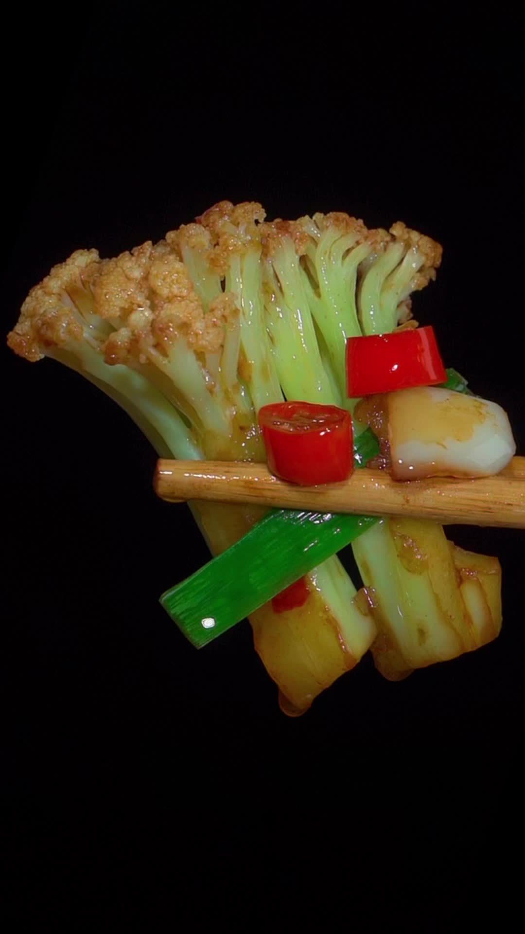 家常炒花菜