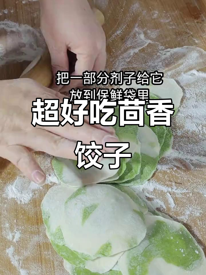茴香饺子皮薄馅大,一口一个超满足!