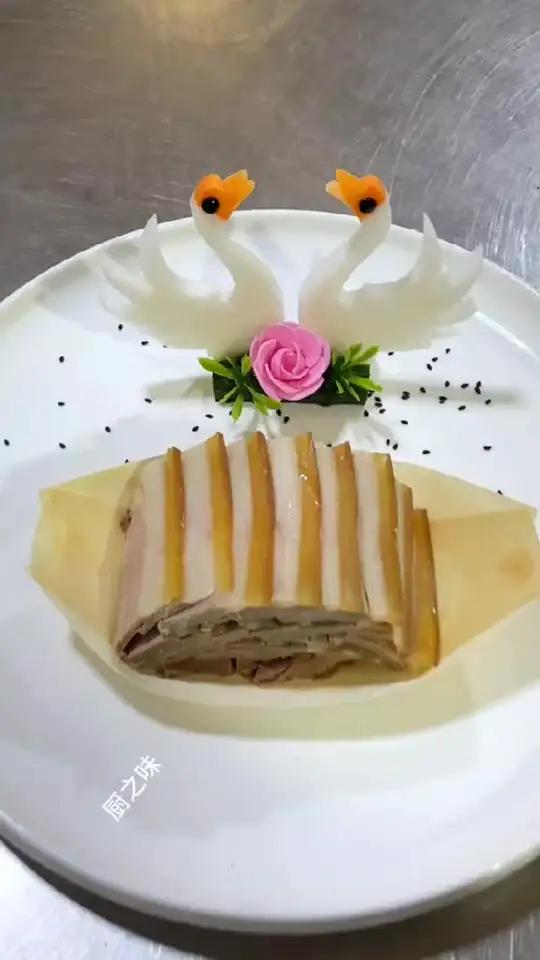 简单盘式装饰快捷方便又省时 制作过程 冷菜 摆盘 厨师