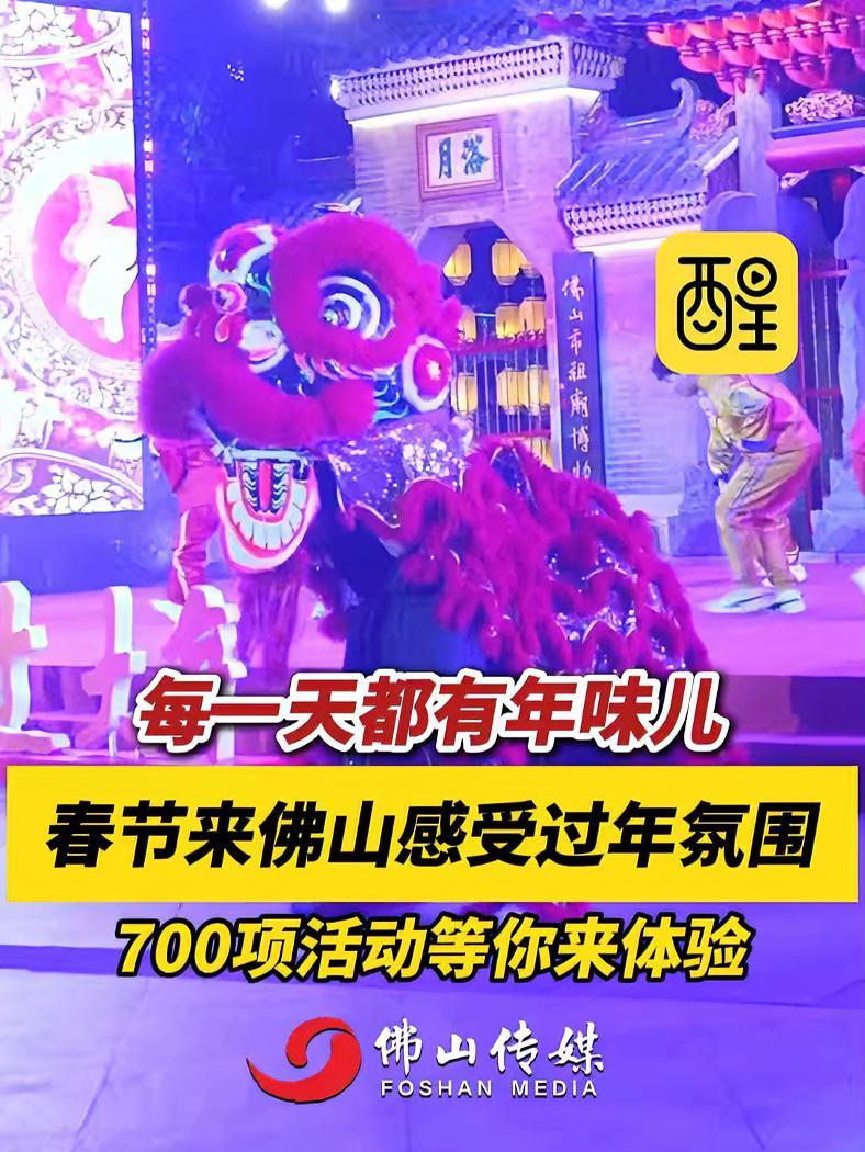 每一天都有年味儿!2025年的春节来佛山感受过年氛围,700项活动等你来体验(来源:佛山市