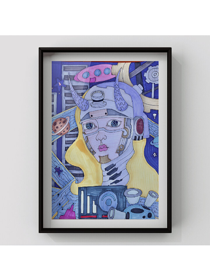 儿童画《未来机器人》|高清绘画步骤图