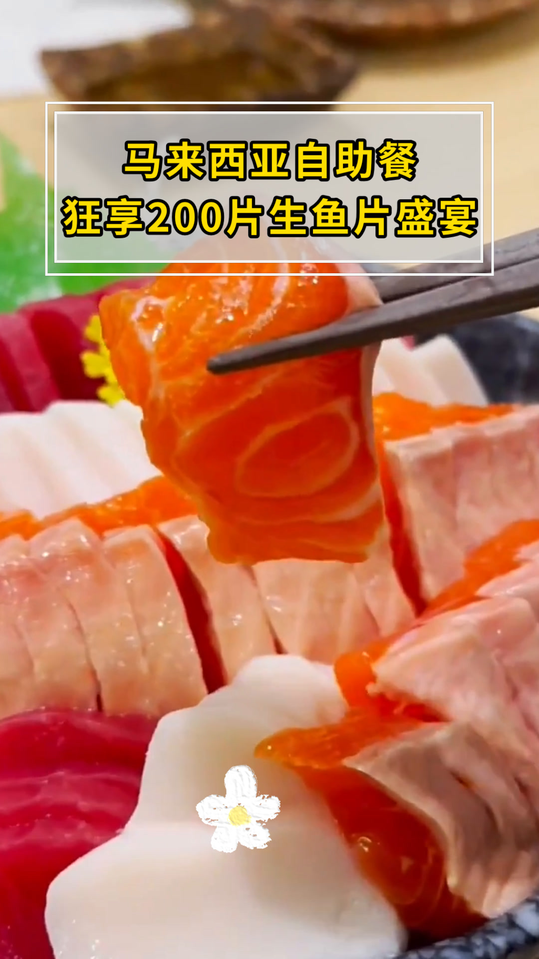 马来西亚自助餐狂享200片生鱼片盛宴