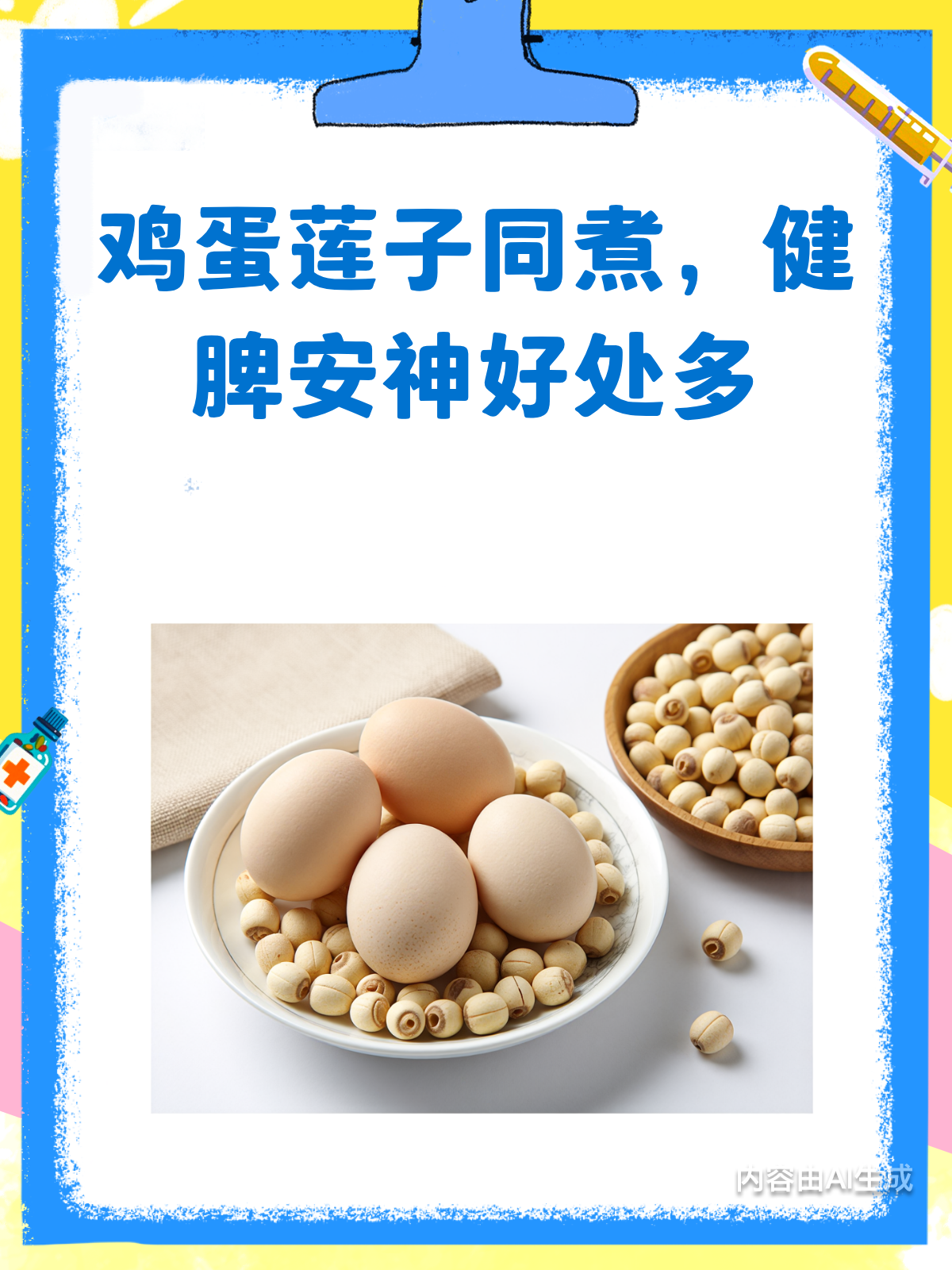 鸡蛋+莲子同煮,安神又营养!