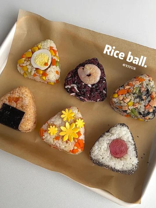 六种口味日式三角饭团情人节限定超满足