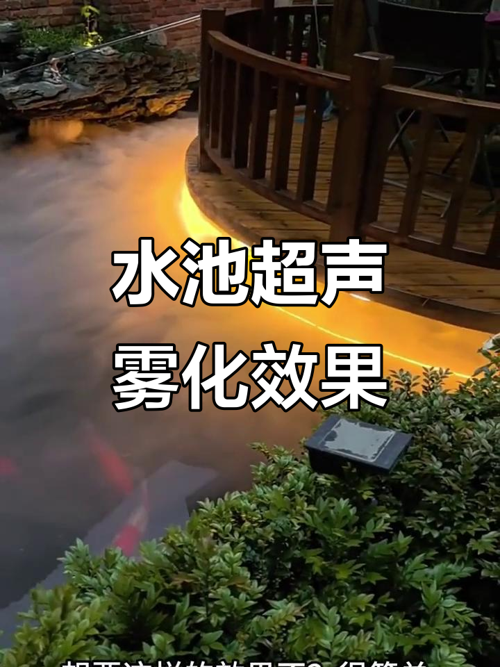鱼池超声波雾化器,打造水景与赏鱼的完美结合