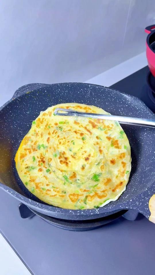 我做的手抓饼比买的还好吃～