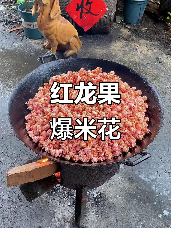 自制红龙果味爆米花,简单又美味