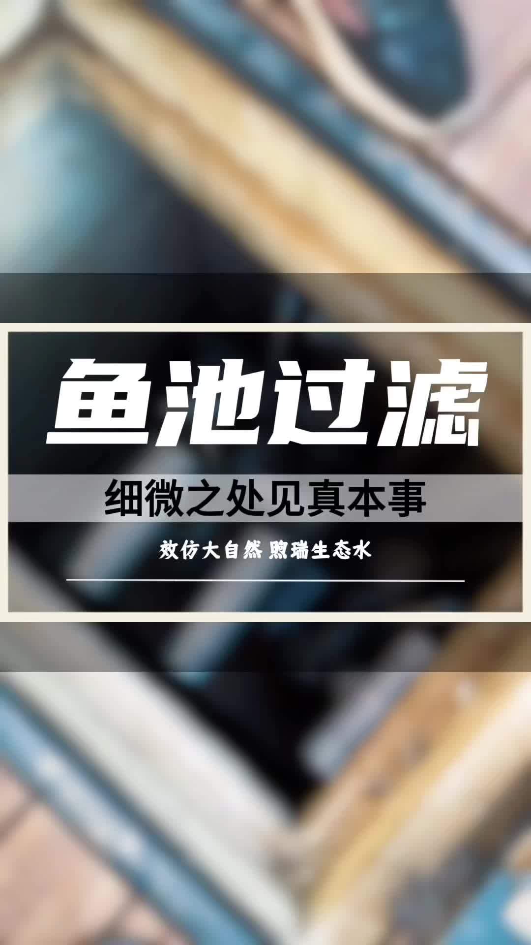 煦瑞鱼池过滤系统,细微之处见真章。庭院鱼池 锦鲤鱼池 鱼池设计施工 鱼池过滤系统设计施工 