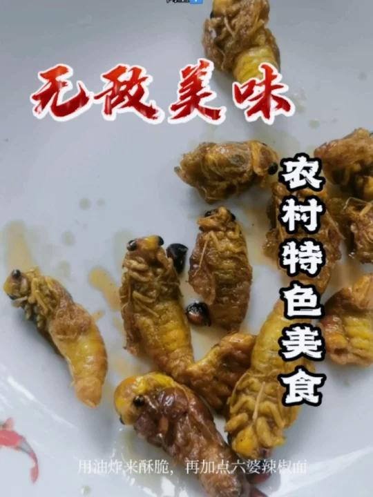 油炸丝郎朗黄豆烧腊肉山猪肉农村特色美食