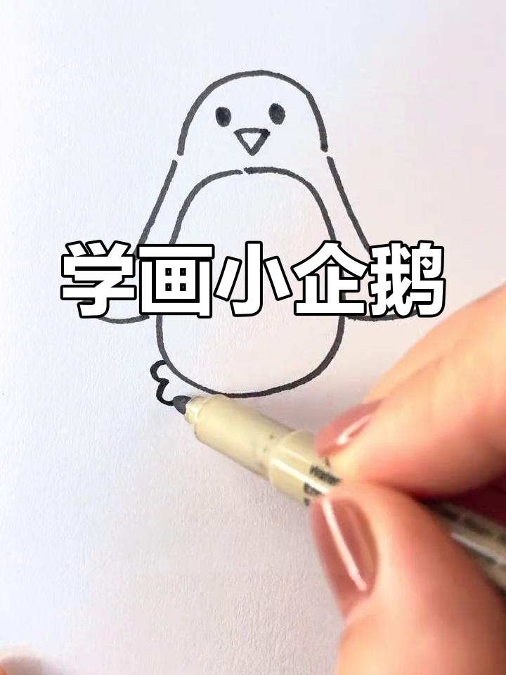 简单企鹅简笔画教程