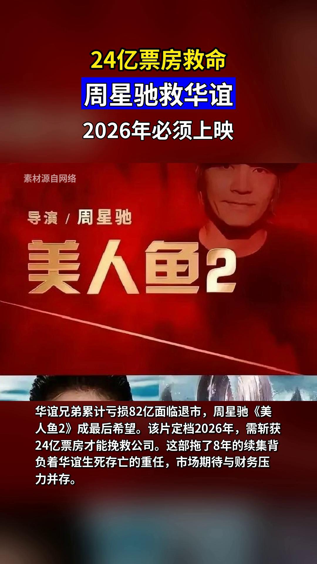 周星驰《美人鱼2》救华谊