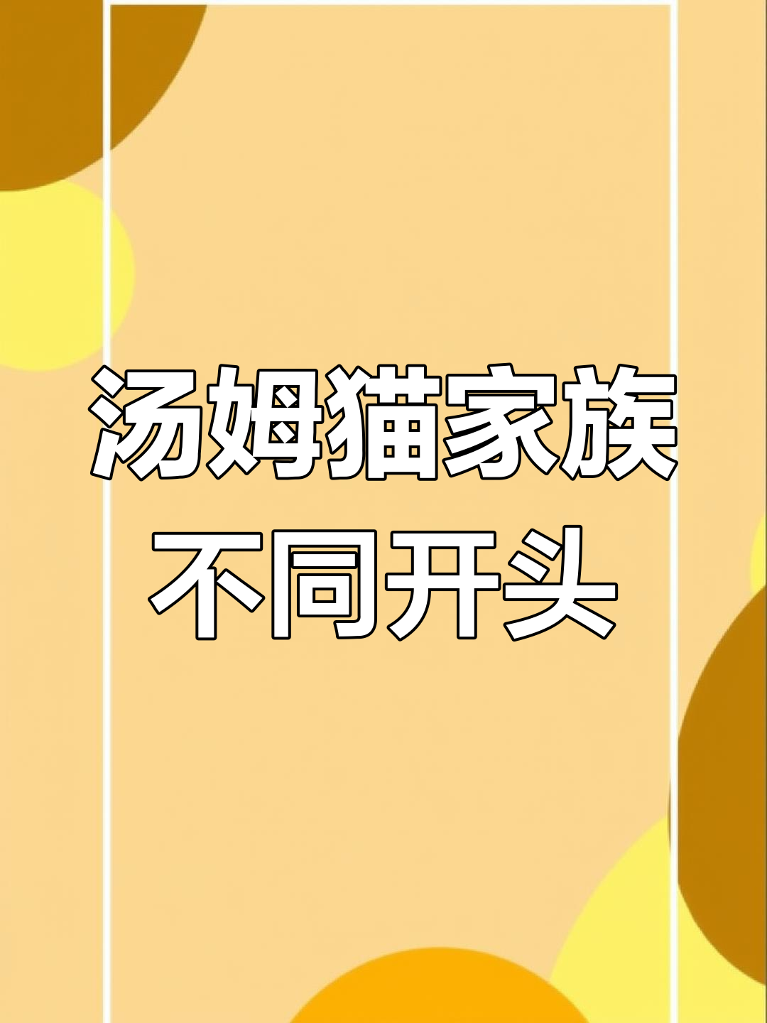 汤姆猫家族四个版本开头大比拼,哪个最有趣?