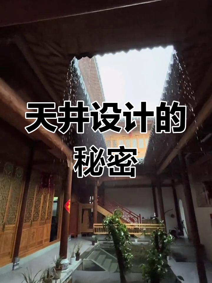 徽派天井设计,四水归堂是关键细节