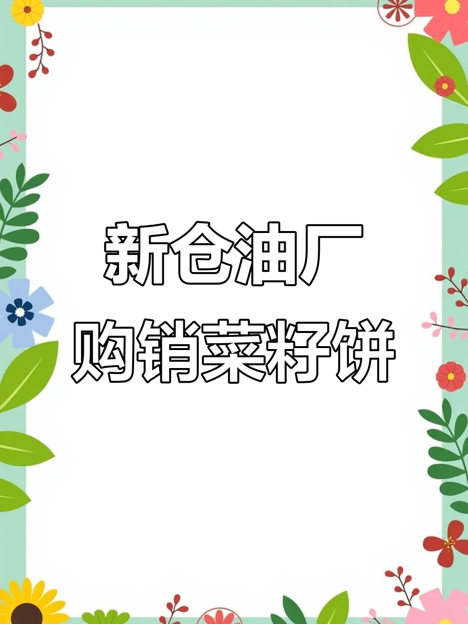 合肥肥西新仓油厂:常年收购油菜籽饼,大量供应片状黄饼与青饼