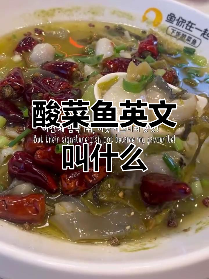 你知道酸菜鱼的英文名字吗?原来这么有趣!