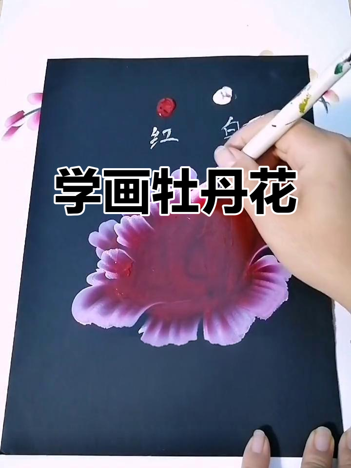 牡丹花画法全解析,简单步骤教你画出富贵花朵