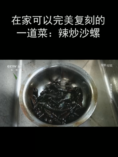 在家可以完美复刻的一道菜:辣炒沙螺