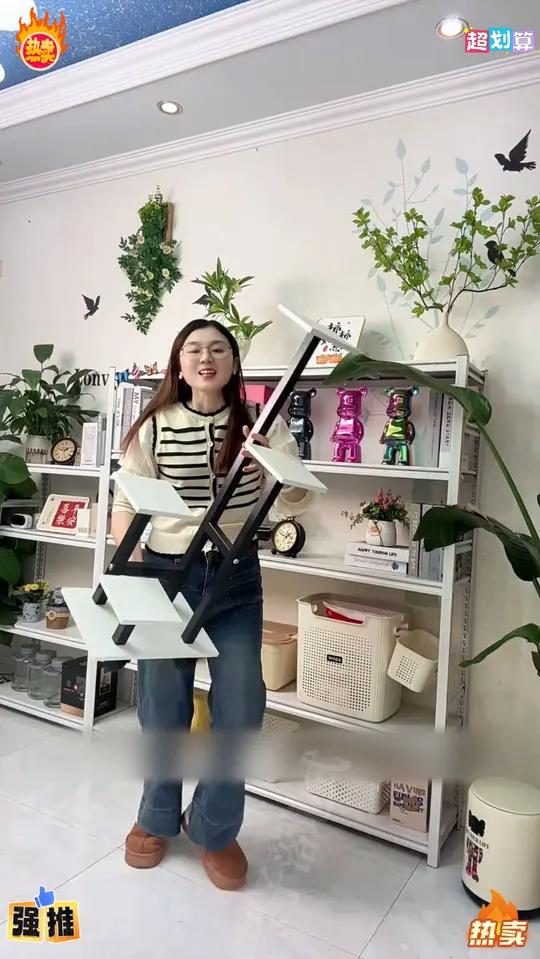 可移动的架子,摆上绿植,鲜花,摆上装饰小物件这也太好看了爱生活爱养花花架花卉绿植客厅花架子