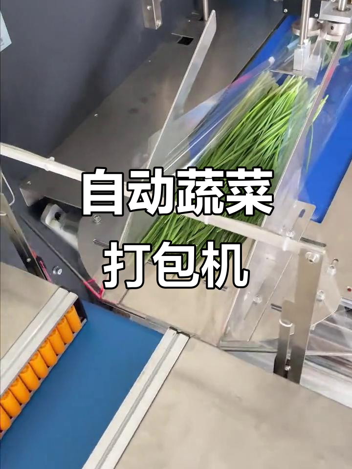 蔬菜自动打包机，韭菜包装更高效