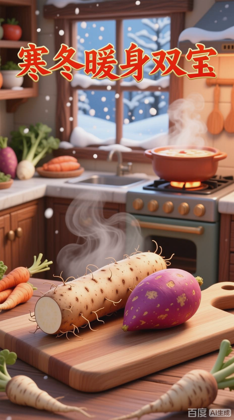 根茎蔬菜，寒冬里的温暖守护者