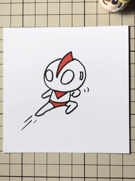 咸蛋超人简笔画