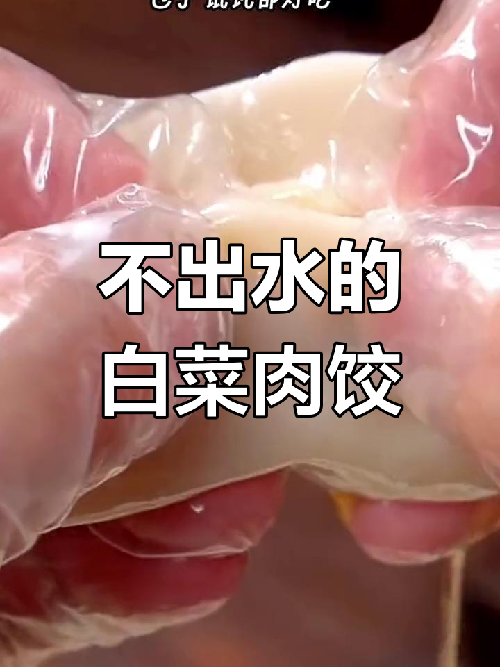 白菜猪肉馅饺子,鲜嫩不出水