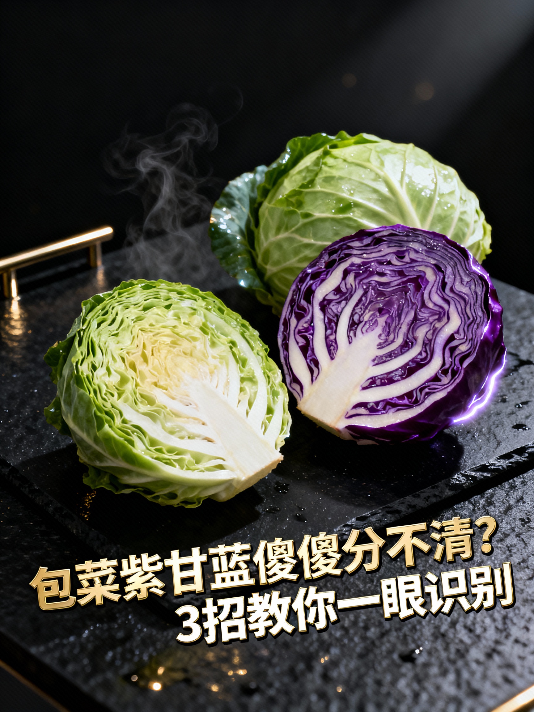 包菜紫甘蓝傻傻分不清?3招教你一眼识别