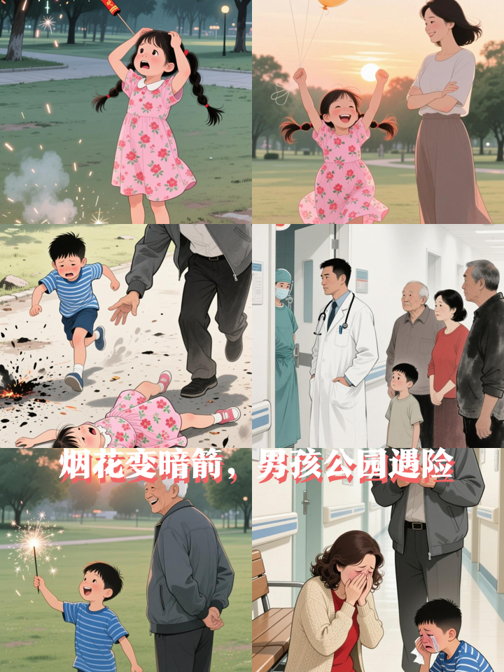 「男孩公园玩耍遭暗箭射进脑袋」近日,江西南昌,一名男孩在外玩