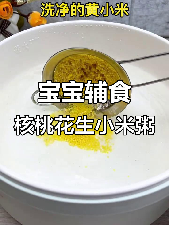 6个月宝宝大脑发育关键期,胡萝卜核桃小米粥助力营养补充