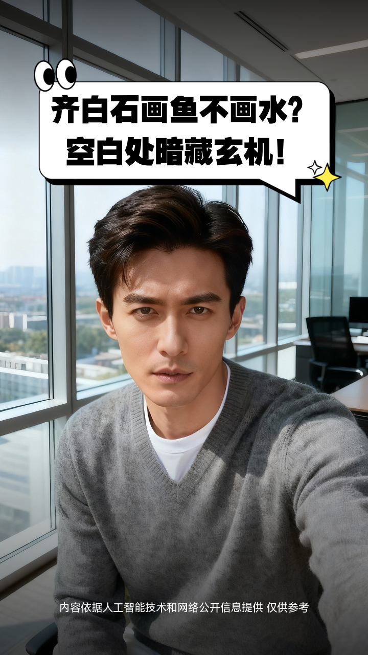 齐白石画鱼不画水？空白处暗藏玄机！