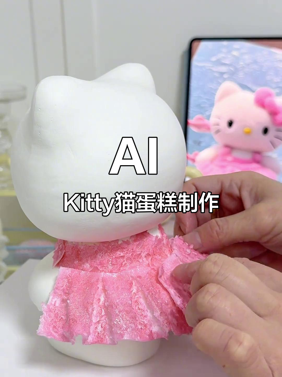 用AI做Kitty猫蛋糕,超可爱泳池造型教程